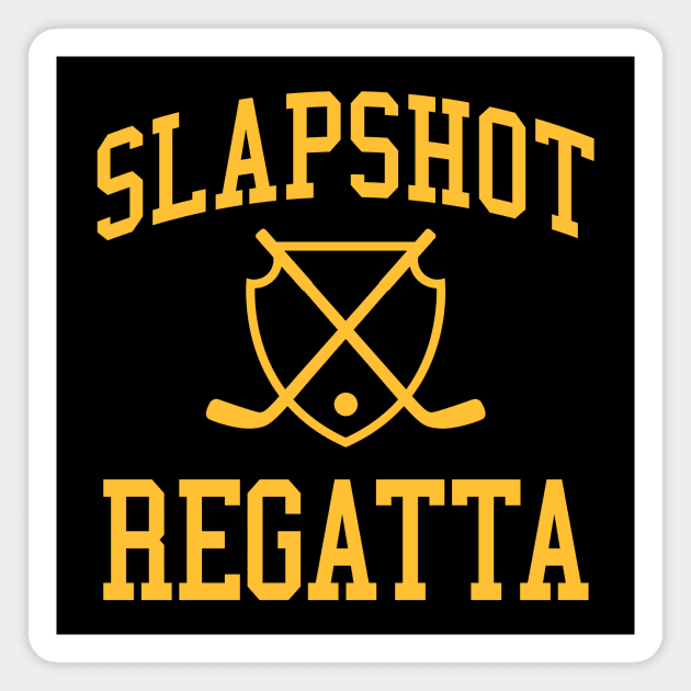 Slapshot Regatta Hockey Game Basement Comedy Magnet by PodDesignShop